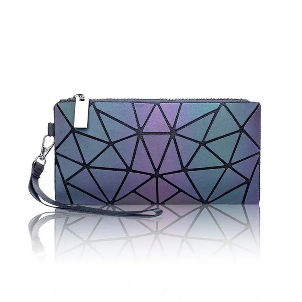 Harlermoon Luminous Geomatic Wristlet Bag